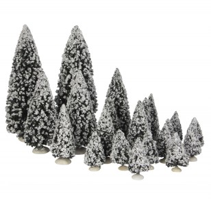 Evergreen Trees, Assorted 21 pieces